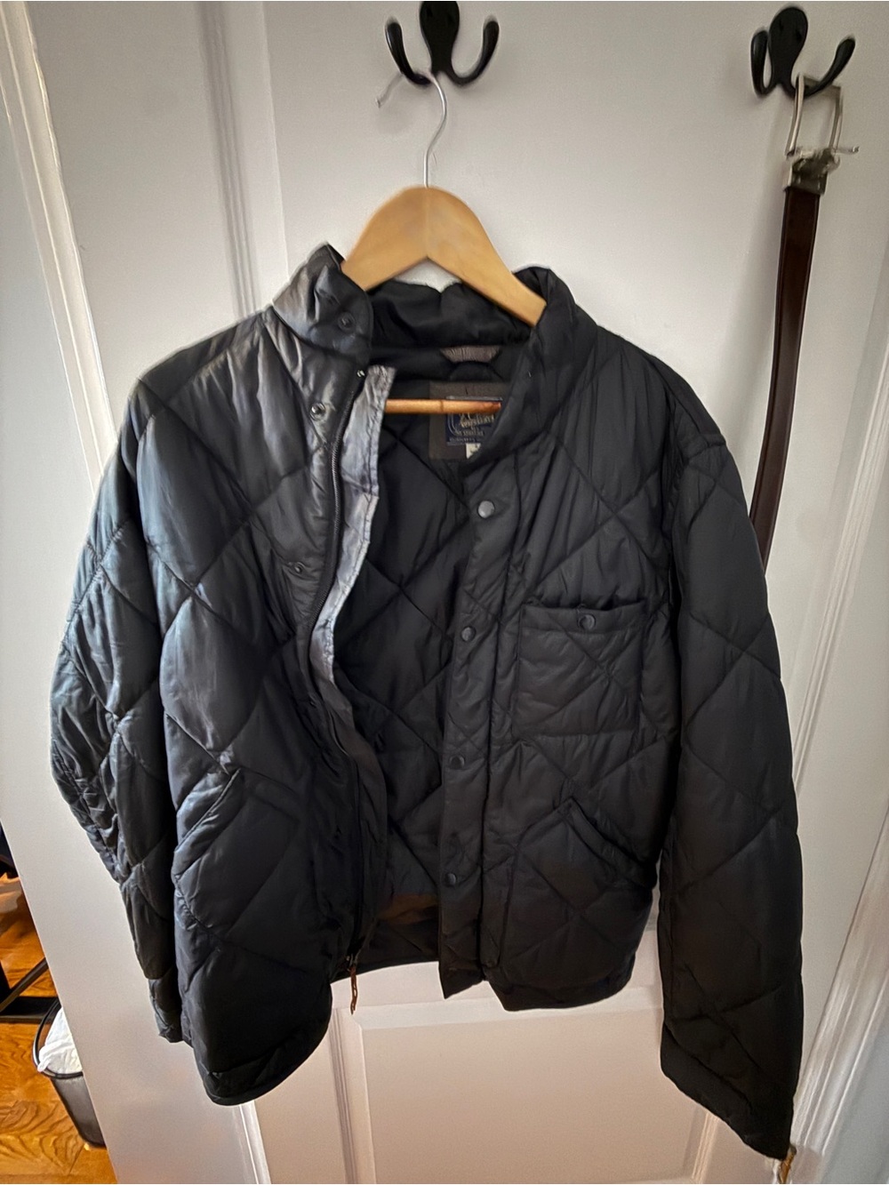 J. Crew Black Quilted Puffer Jacket